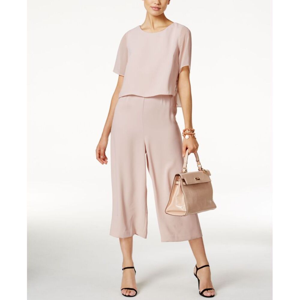 Alfani Petite Popover Culotte Jumpsuit